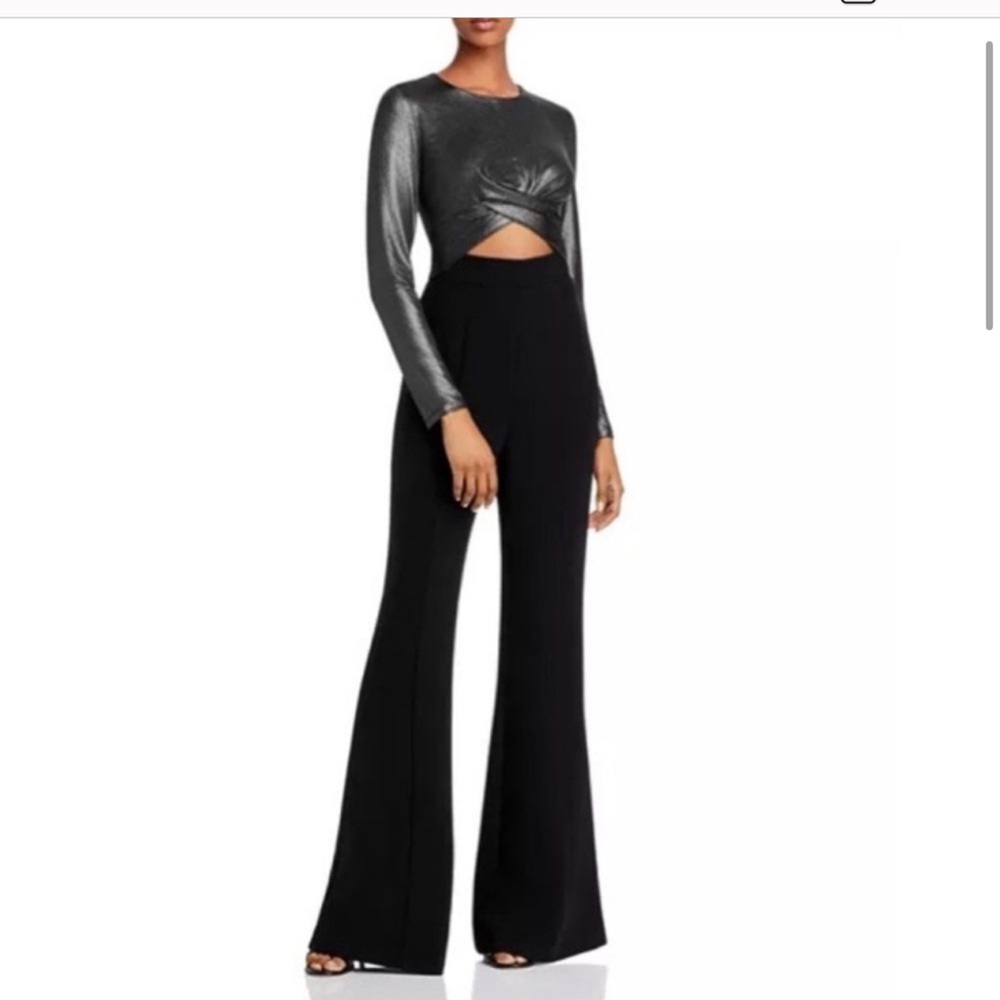 Black Halo Angie Formal Jumpsuit Black Tie